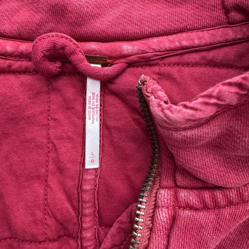 Free People Dolman Quilted Puffer Jacket - Deep Red - Picture 3 of 3